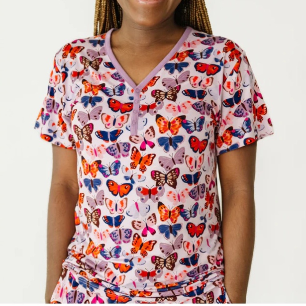 Little Sleepies Butterfly Kisses Pajama Top - Women’s L